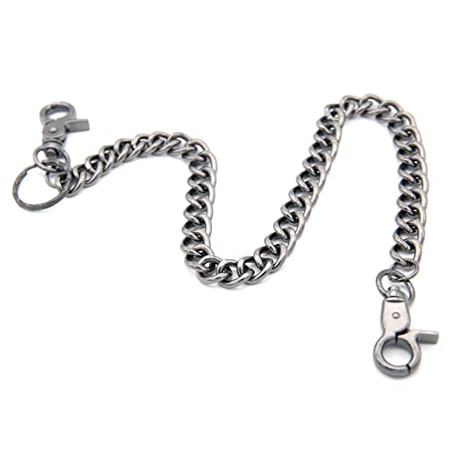 LhyBtm Chaîne de sécurité chaîne Portefeuille, 45 cm en Acier Inoxydable Hip Hop Punk Chaîne de Poche Chaînes de Ceinture Chaîne de Pantalons Hip Hop Décoration Cover