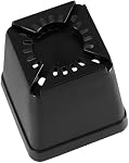 HOIGON paquet de 100 3 Pince à chambre de bébé carrée noire de pouce, pots de planteur en plastique épais et durable avec trous de drainage, petits contenants de plantation carrée réutilisables pour le basilic de tomates à fleurs