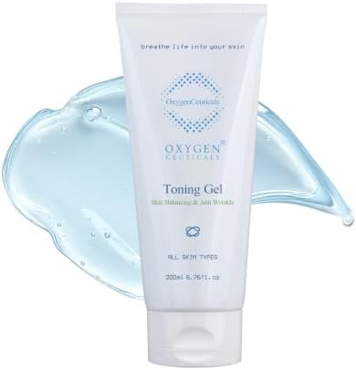 OxygenCeuticals Toning Gel – Premium Hydrating Gel Toner with Centella & Licorice Root Extracts, Adenosine Anti-Wrinkle, Soothing Care for Dry & Sensitive Post-Treatment Skin. 6.76 fl.oz (200ml)