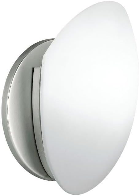 Kichler6520NI, Wall Lights Glass Wall Sconce Lighting, 1 Light, 75 Watts, Brushed Nickel by Kichler Lighting