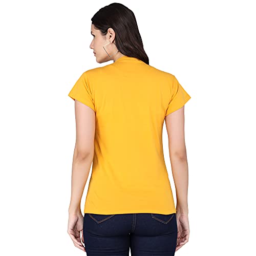 Image of FUNDAY FASHION Women & Girls Cotton Regular Fit Half Sleeves T-Shirt