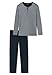 Produktbild Schiesser Herren Schlafanzug lang Pyjamaset, schwarz, 54