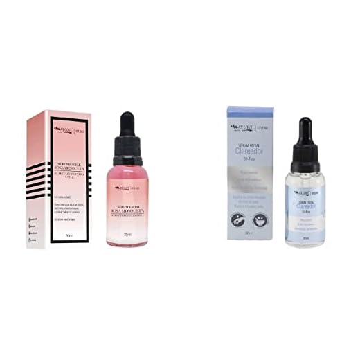 Makelovers Kit 2 Unidade - Sérum Facial Rosa Mosqueta Regenera A Pele + Sérum Clareador 30Ml Max Love