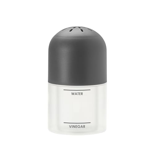 Tovolo Microwave Steam Cleaner for Inside Microwave Oven Easy to Use Fill Lines for Water Vinegar Helps Clean and Deodorize Microwaveable Silicone BPA Free Steaming Cleaner for Home Office Microwave