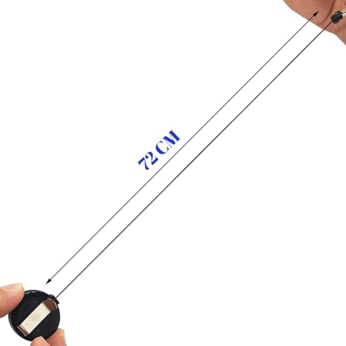 Kit 3 Porta Crachá Retrátil Branco Transparente Cracha Roller Identificação Clip Para Cartao Cordao