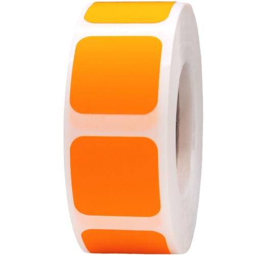 Plaques carrées orange fluo 3 cm et 10,2 cm à haute réflectivité pour loisirs créatifs
