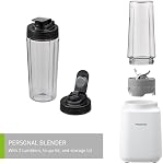 Mélangeur personnel léger Panasonic MXXP103 avec capacité d'écrasement de glace, noix et fruits congelés*, sans BPA, blanc