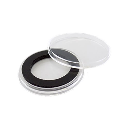 Tubos para monedas con cápsulas redondas negras 2oz 10 unidades miniatura 1