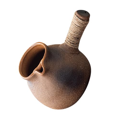 COLLBATH Coarse Pottery Tea Pot Stovetop Kettle Warmer Perfect for Outdoor Camping Barbecue and Home Use Large Capacity Tea Pot Clay Construction