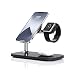 Produktbild RealPower ChargeAIR Mag drahtloses 3-in-1-Ladegerät mit MagSafe für iPhone 14, 13, 12 + Apple Watch + AirPods (lädt iPhone 14-Modelle magnetisch mit bis zu 15 W auf)