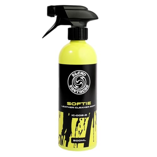 SOFTIE Lederreiniger Auto – pH-neutraler Lederreiniger für Alcantara, Nubuk, Kunstleder – Lederpflege Autositze & Lenkrad – Rückstandsfrei & Sicher für helle Sitze – 500 ml