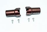HPI Venture FJ Cruiser Upgrade Parts Aluminum Rear Axle Adapter - 1Pr Set Brown