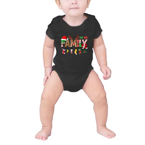 Image of Merry Christmas Family Shirts Plus Size Tops Couple Outfit Tee Parent-Child Short Sleeves Christmas Top