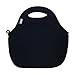 BUILT LB31-BLK Gourmet Getaway Soft Neoprene Lunch Tote Bag - Lightweight, Insulated and Reusable, One Size, Black
