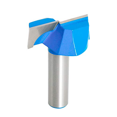 Aopin 1-3/8-Inch Dia Bottom Cleaning Router Bit 1/2-Inch Shank, Mortising Bit, Spoil Board Surfacing