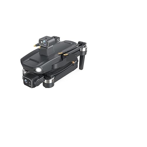 drone Dron con inclinación y giro de tres ejes, fotografía aérea profesional de alta definición, GPS, retorno automático, láser, evitación de obstáculos Vídeo HD de aviones (Size : Two batteries, Co