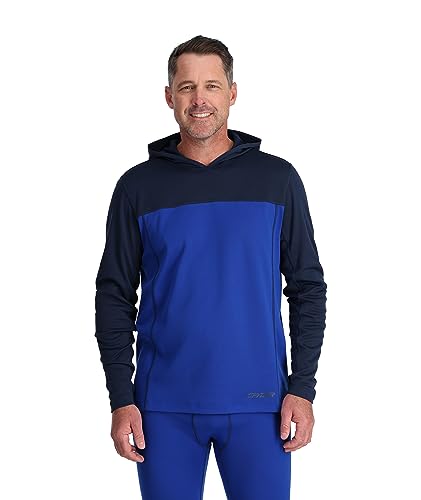 Sweat à capuche Spyder Charger pour homme, t-shirt de randonnée technique noir