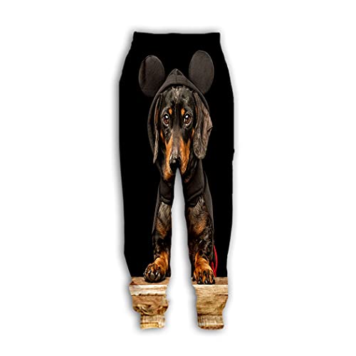 Pantalon teckel imprimé 3D idéal pour vos moments de détente