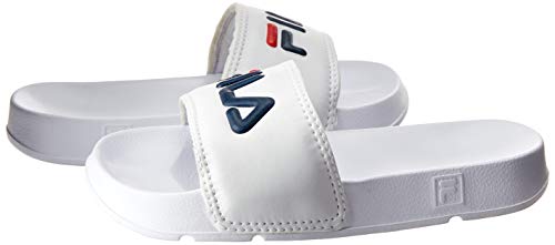Fila Drifter, Chinelo Criança Unissex, Branco/Marinho/Vermelho (White/BlueMarine/Red), 29