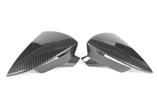 Coques de rétroviseurs motif carbone noir brillant pour Seat Leon et Ibiza
