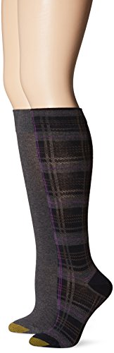 Gold Toe Women's Abigal Plaid Knee High Sock (Pack of 2)