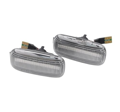 Wjwftcmk Feu De Position Latéral Dynamique À Led Clignotant Séquentiel Marque Pour A3 S3 8P A4 S4 RS4 B6 B7 B8 A6 S6 RS6 C5 C7 Clignotants Dynamiques LED(Crystal 15LED)