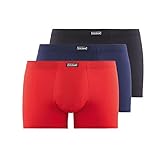 DESIGNER UNTERWÄSCHE: Die 3Packs Soft Micro Herren Shorts mit normaler Bundhöhe setzen einen besonders sportlichen, gleichzeitig topmodischen Akzent in der aktuellen bruno banani Kollektion.