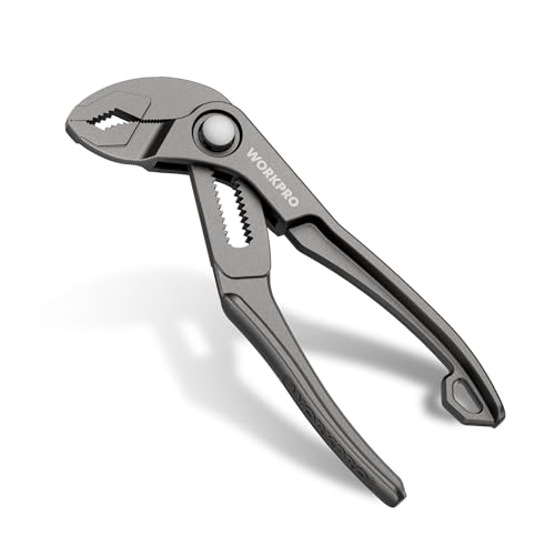 WORKPRO Mini Water Pump Pliers 4-Inch Groove Joint Pliers for Tight Spaces