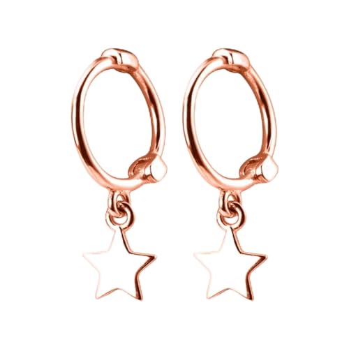 Créoles en argent S925 boucles d'oreilles élégantes pour fête et mariage