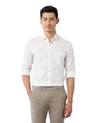 Image of Arrow Slim Fit Mens Formal Shirt - 100% Cotton, Breathable & Comfortable, Full Sleeves Shirts for Men