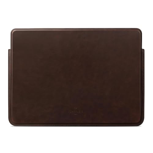 Funda elegante Comfyable café en piel sintética premium para portátiles MacBook Pro M2