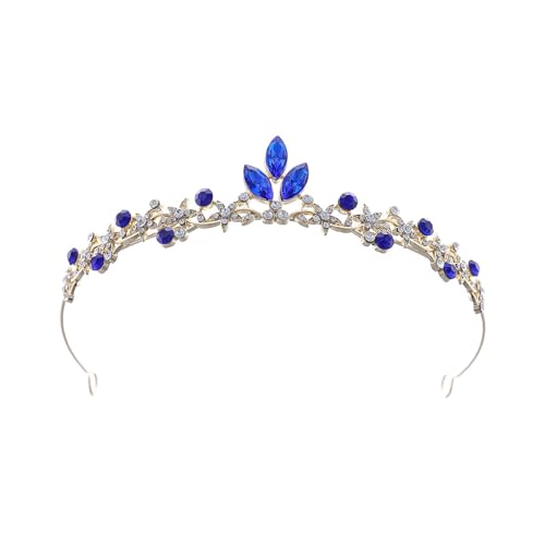 子供向けのスパークリングラインストーンクラウン軽量合金ヘッドピースジュエリー敏感肌と特別な機会軽量合金プリンセスヘッドピース