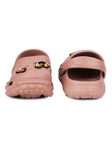 Image of Liberty A-HA PRL-4 Kids Clogs for Boys & Girls | Lightweight Slip-On Clogs - Black, Navy Blue & Peach| Durable & Soft EVA Sole | Comfortable & Breathable Sandals for Walking - Cushioned Footbed