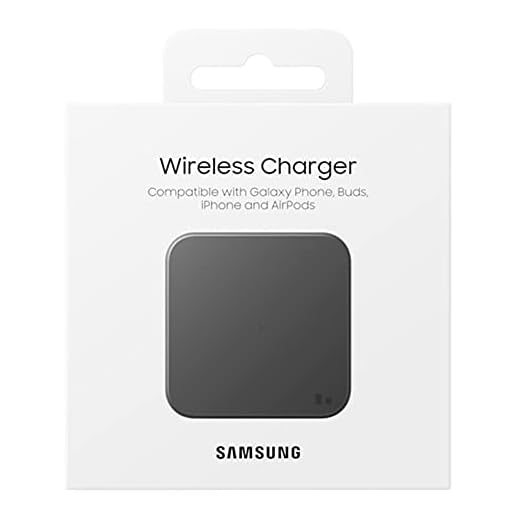 Samsung Carregador sem fio carregador rápido para telefones habilitados para Qi, 2021 - Preto