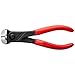KNIPEX End Cut Nippers,Red and Silver