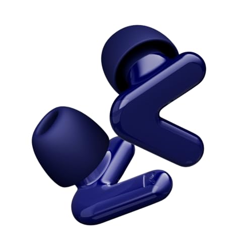 Alpine Tune Earplugs, Concert Ear Plugs with Noise Reduction, High-Fidelity Music Quality, 19dB Hearing Protection with Crystal Clear Sound, 4 Sizes Included, Gigs, Raves, Festivals & Clubs, Dark Blue