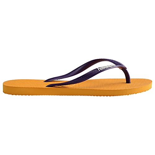 Chinelo Slim Logo Pop-Up, Havaianas, Feminino, Laranja Citrus, 41/42