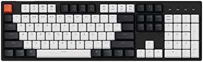 Keychron C2 Full Size 104 Keys USB Type-C Wired Mechanical Gaming Keyboard for Mac Layout, Gateron G Pro Red Switch/RGB Backlight/Double-Shot ABS keycaps Computer Keyboard for Windows Laptop PC