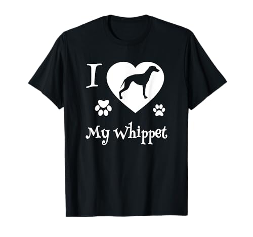 Regalos de Whippet I Love My Whippet Camiseta Regalos de Whippet I Love My Whippet Camiseta