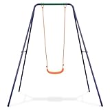 Homgoday Altalena Singola Arancione - Divertimento per Tutti