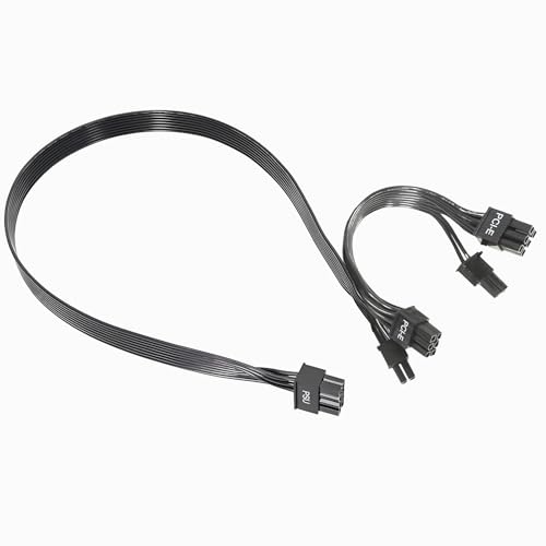 Câble PCIe pour Corsair et Thermaltake mâle à mâle double 6+2 broches de 60cm
