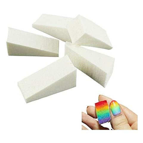 Art&Beauty 12Pcs Gradient Shaped Nails Soft Sponges for Color Fade Manicure Nail Art Tools Cover