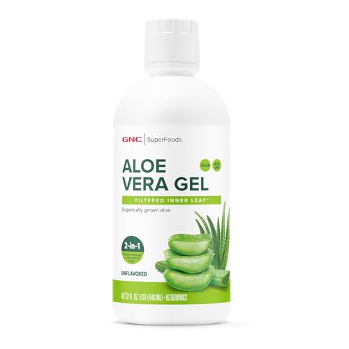 GNC Superfoods Aloe Vera Gel, Certified for Quality and Purity,