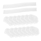 MAGICLULU 100Pcs Disposable Non Woven Hair Nets for Food Service Mesh Caps for Chefs Hair Protection Easy to Wear and Remove Suitable for All Head