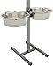 Price comparison product image TRIXIE dog bar with 2 stainless steel bowls - height adjustable - bowl lock and rattle protection - adjustable rubber feet - dishwasher safe - metal/stainless steel - 2 x 4.5 l - ø 29 cm - 24923