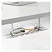 KAJHSTLOZ Desk Cable Management Tray Under Table Socket Hang Holder Power Strip Storage Rack For Offices Living Room Wire Cord Organizer(Black)