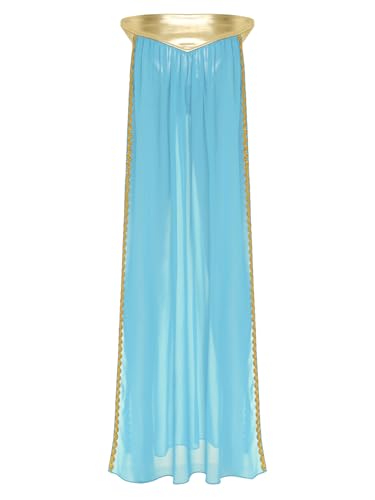 Women's Egyptian Princess Slave Cosplay Maxi Skirt Chiffon High Split India Practice Skirt4