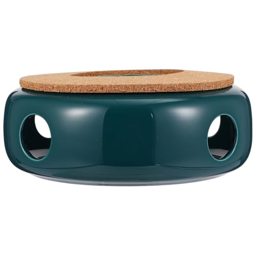 Cabilock Teekessel Tee Stövchen Keramik Wärmer Porzellan Tee Licht Wärmer Dekorative Tee Heizung Halter Heizung für Tee Wasserkocher Halter Grün Heizung Teekannenwärmer