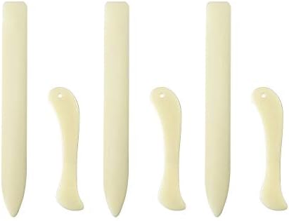 6 PCS Bone Folder Paper Creaser Set Scoring Tool for Paper Crafts Book-Binding Card Making and Office Supplies