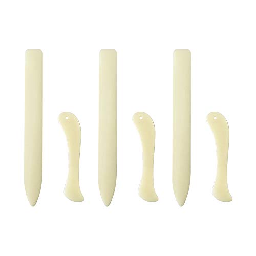 6 PCS Bone Folder Paper Creaser Set Scoring Tool for Paper Crafts Book-Binding Card Making and Office Supplies